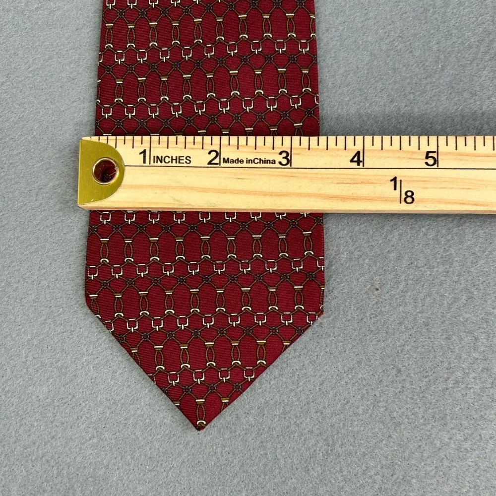 Vintage Burberrys 100% Silk Tie Bundle 2 Designer Neckties England Geometric - Picture 11 of 13